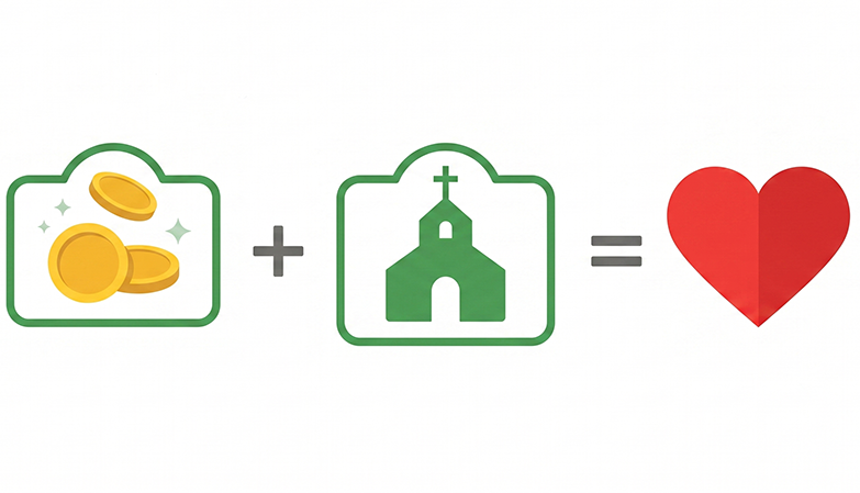 Roundups plus parish giving equals heart